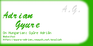 adrian gyure business card